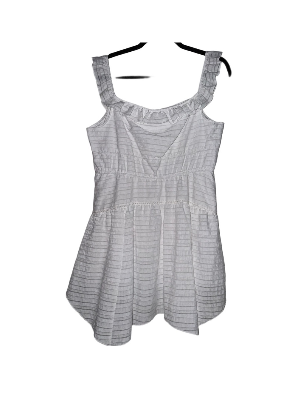 wild fable White Ruffled Strap Summer Dress Size Large